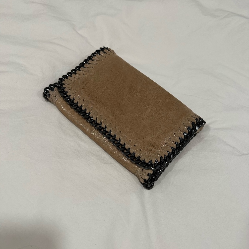 Tan Leather chain crossbody